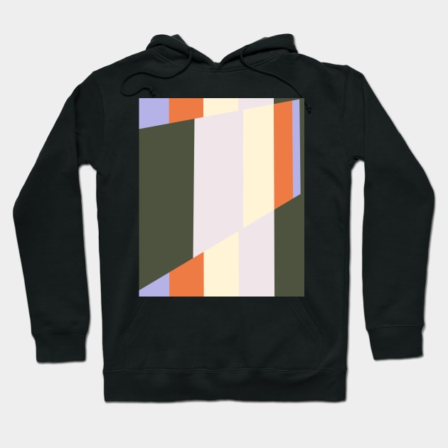 Harvest Edge, colorful stripes pattern with crisp edges in harvest hues Hoodie by davidscohen